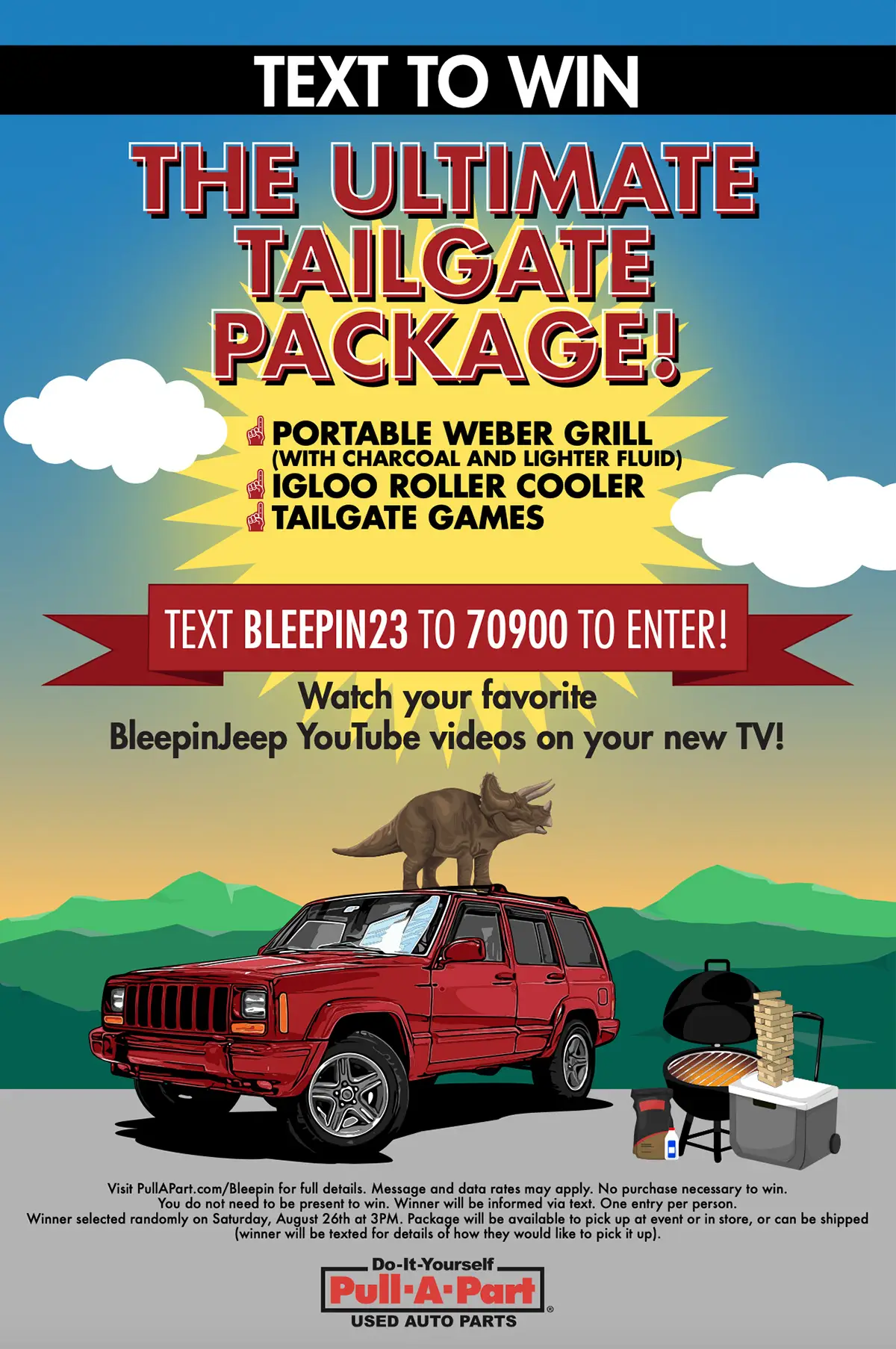Win the Ultimate Tailgate Package courtesy of Pull-A-Part