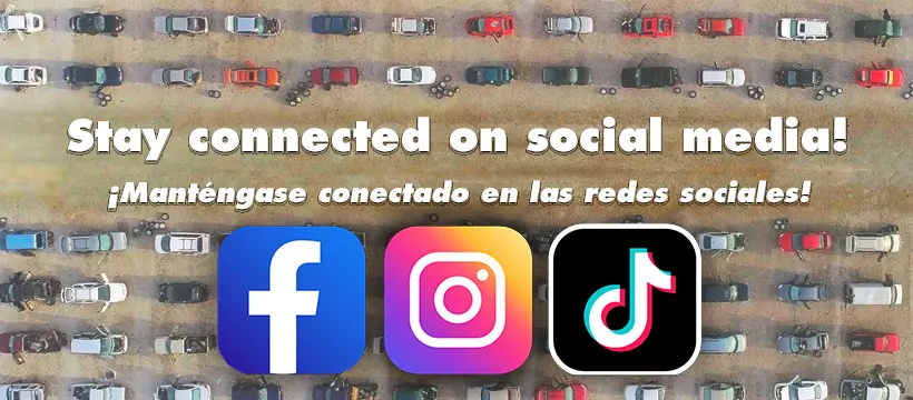 Stay connected with Pull-A-Part and U-Pull-&-Pay on Social Media!